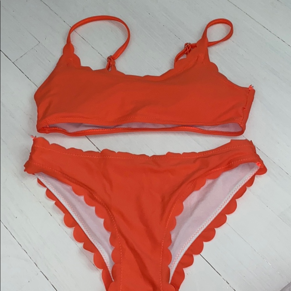 Neon orange bikini